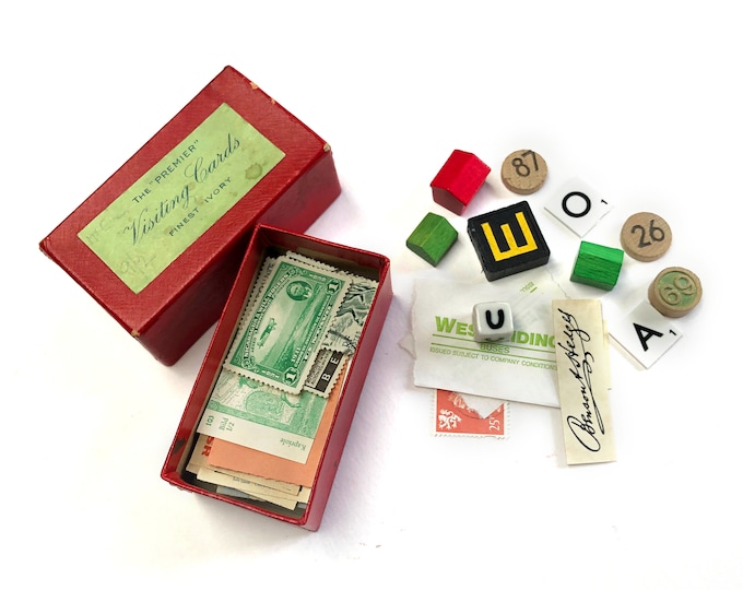 Splendid vintage paper ephemera supplies by