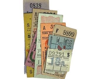 A selection of British Transport or Argentine tickets.