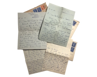 Dear Mr & Mrs Roads, Dear Mr Jones, a choice of vintage letter and envelope packs, 1940s.