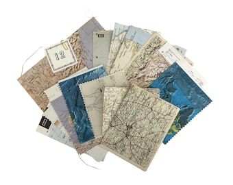 A selection of map packs, antique and vintage map sections and pages, 4 packs to select. [m15]