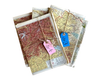 Large size map pages and some pieces pack, antique and vintage. [m055]