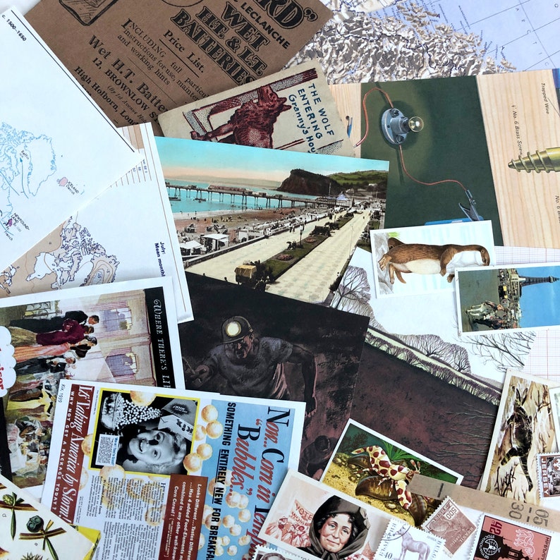 Earthy hues themed ephemera pack, 26 pieces. image 6