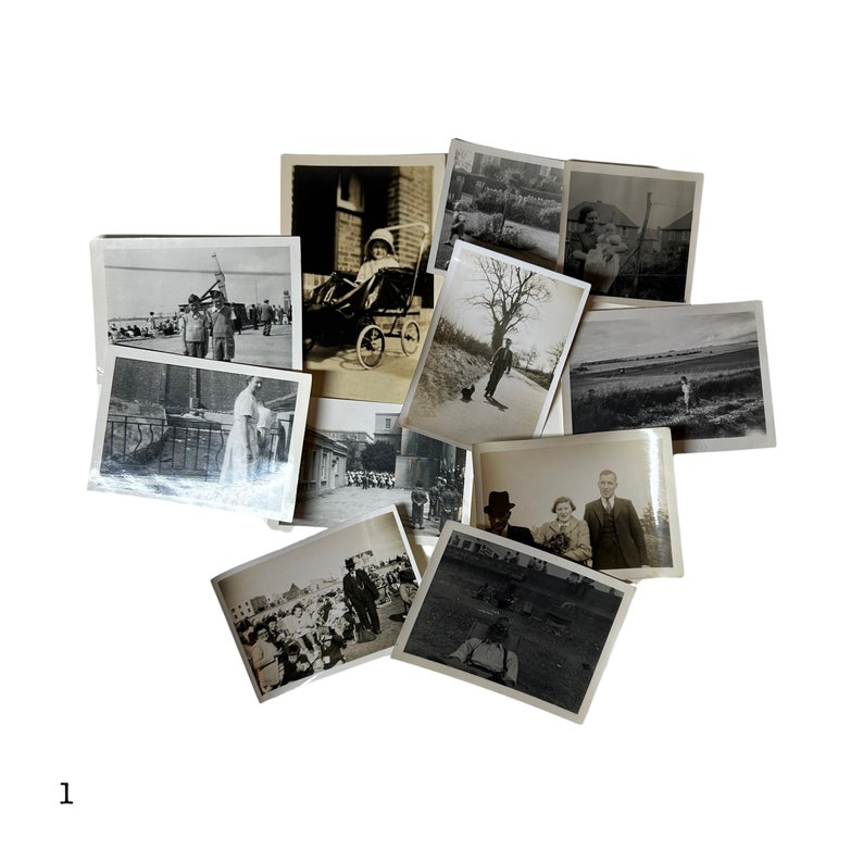 Sets of mixed vintage photography sets of 10-12 photographs. P66 Set 1