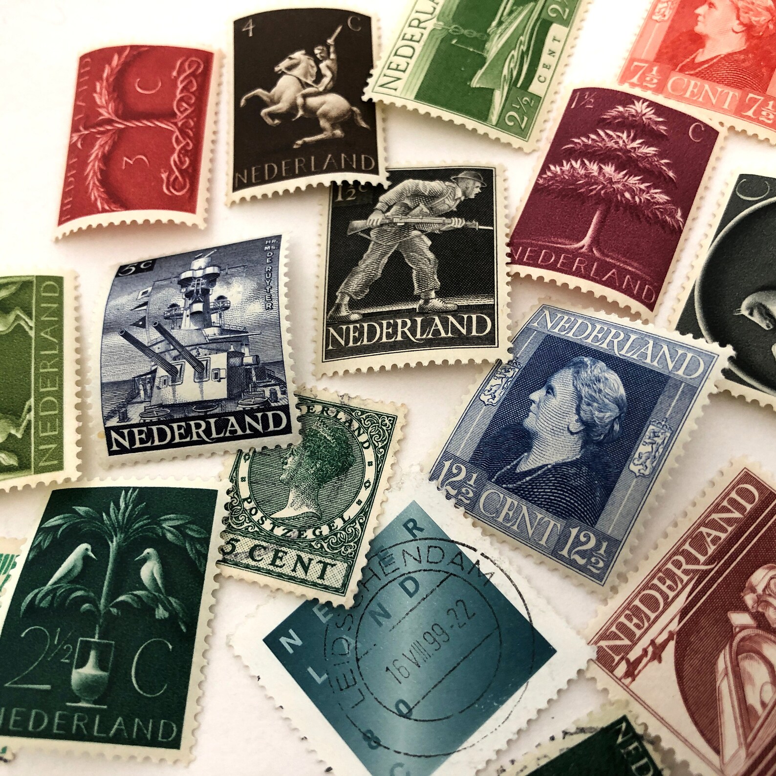 Netherlands set of vintage stamp set 20 stamps. Etsy