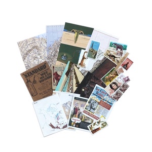 Earthy hues themed ephemera pack, 26 pieces. Set 2