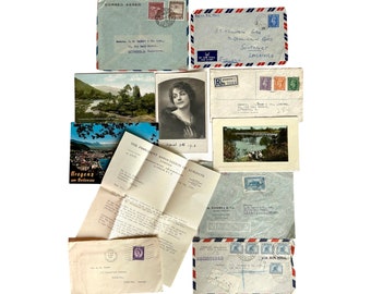 Vintage/antique envelopes and postcard packs, 3 to choose from.