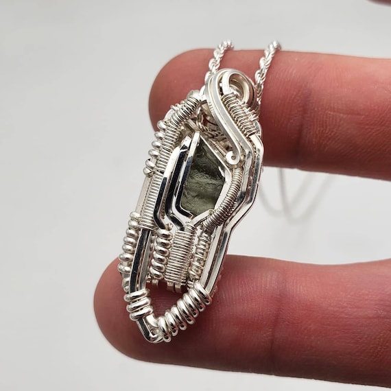 Custom Wire Wrap Gemstone Pendant Crystal Healing Necklace