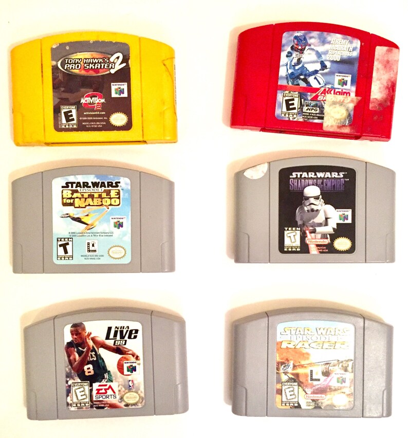 Vintage Plug and Play Nintendo 64 Game System with 6 Games Etsy