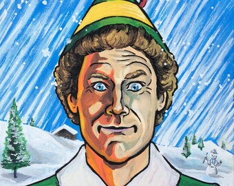 Buddy The Elf Hollywood Square Painting Print