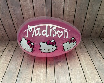 Jumbo Easter Egg, Easter Basket, Kitty Egg, Personalized Easter Egg, Personalized Gift, Basket Filler