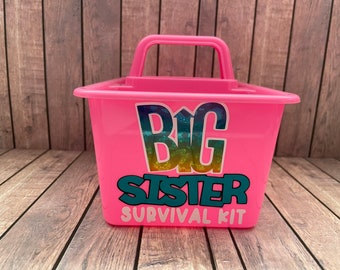 Big Sister Gift, Big Sister Survival Kit, Personalized gift, New Big Sister
