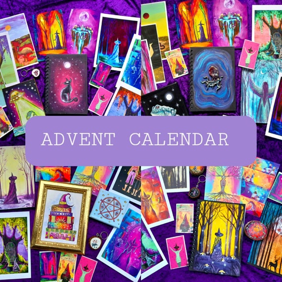 ART Advent Calendar 25pcs Etsy