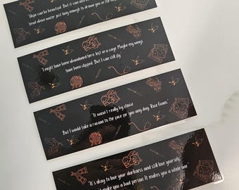 Scythe & Sparrow bookmark (4 different sayings)