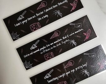 Butcher and Blackbird bookmark (3 different sayings)