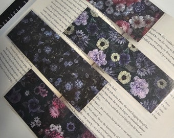 Moody Floral bookmarks