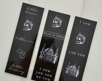 LORDS Series bookmark (3 different options)