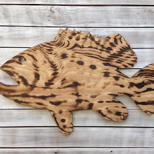 Grouper fish wall art Large wood. Gift for men .