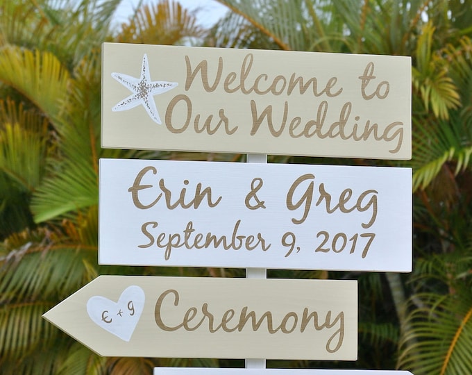 Gold Wedding Decor, Wedding direction yard sign, Shoes optional wood sign, reception and ceremony arrows