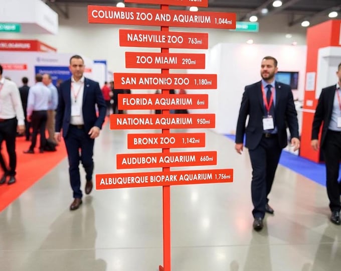 Event Directional sign Personalized, Company Wayfinding arrow boards, Party Custom decor, Free stand optional