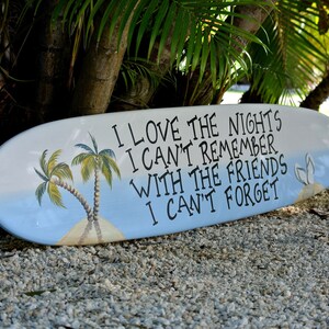 beach house surfboard decor. gift for friend