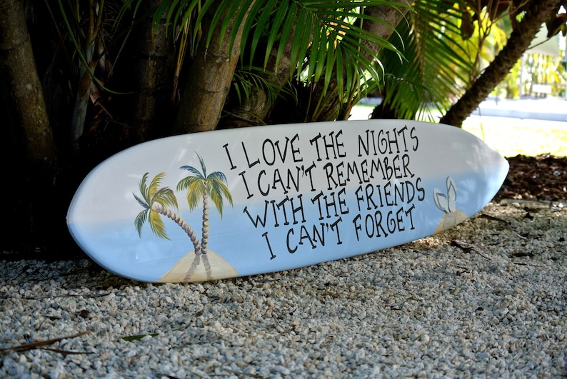 beach house surfboard decor. gift for friend