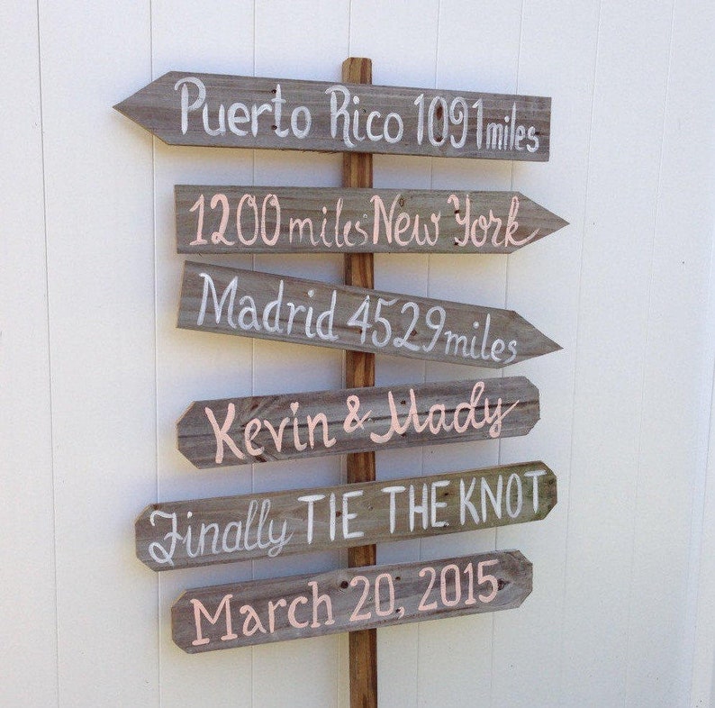 Event signage. Wood direction sign for Party decor. Rustic. image 2