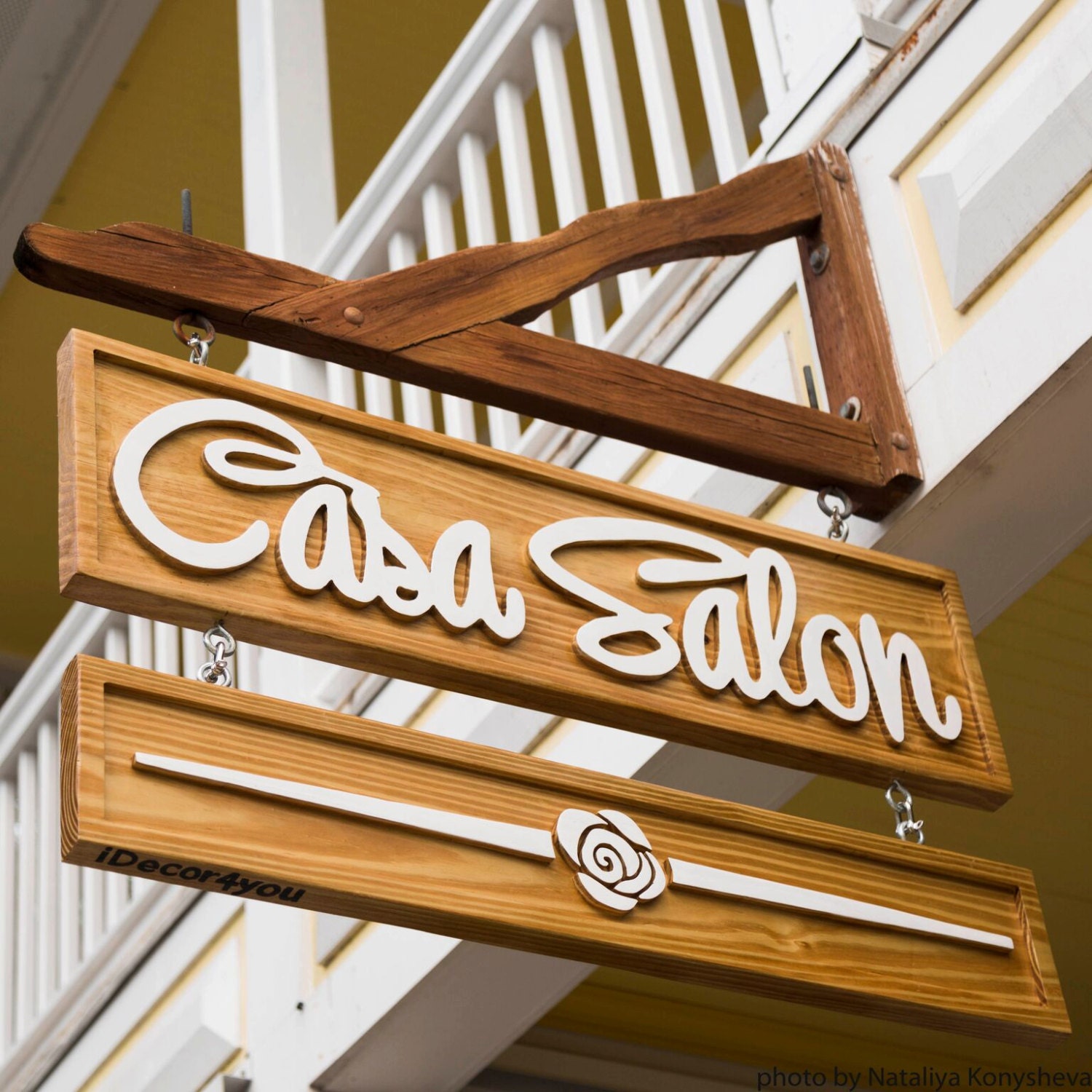 Carved Wood Business Sign Advertising Outdoor Signage Company Name 