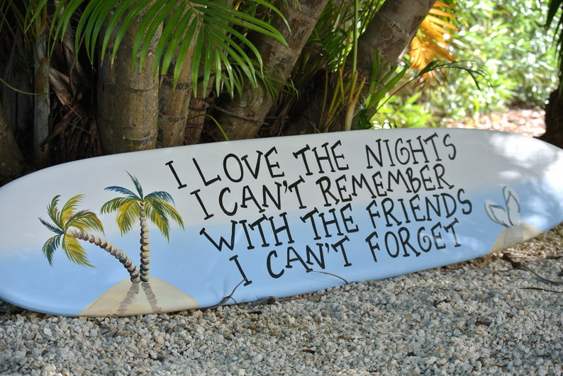 outdoor surfboard decor. best friends gift