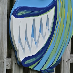 Angler Fish Wall Art, 3D Layered Fish Wood Sign Modern Decor. - Etsy