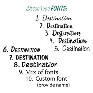 fonts options for directional signs