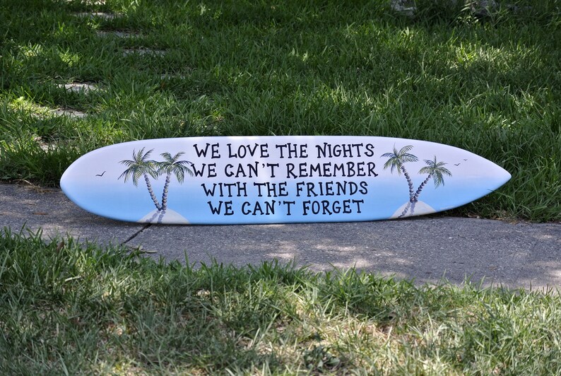 Pool Decor Surfboard Wood Sign. Outdoor Surfboard Wall Art. Etsy