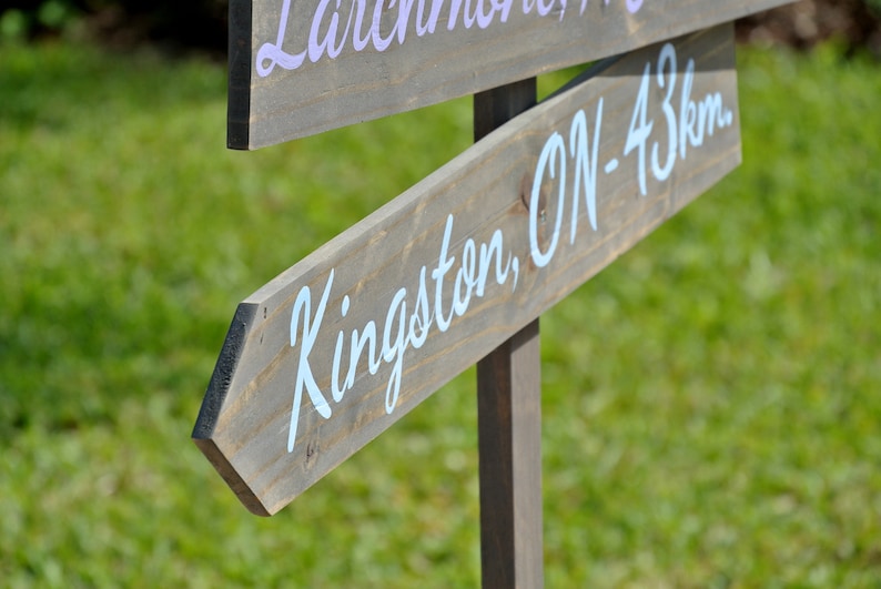 Event signage. Wood direction sign for Party decor. Rustic. image 5