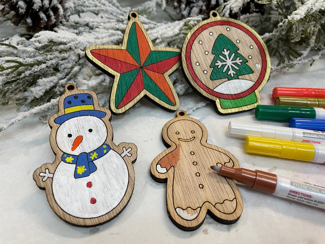 Paintable Christmas Ornaments 