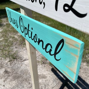 shoes optional beach wedding decor