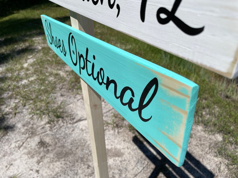 shoes optional beach wedding decor