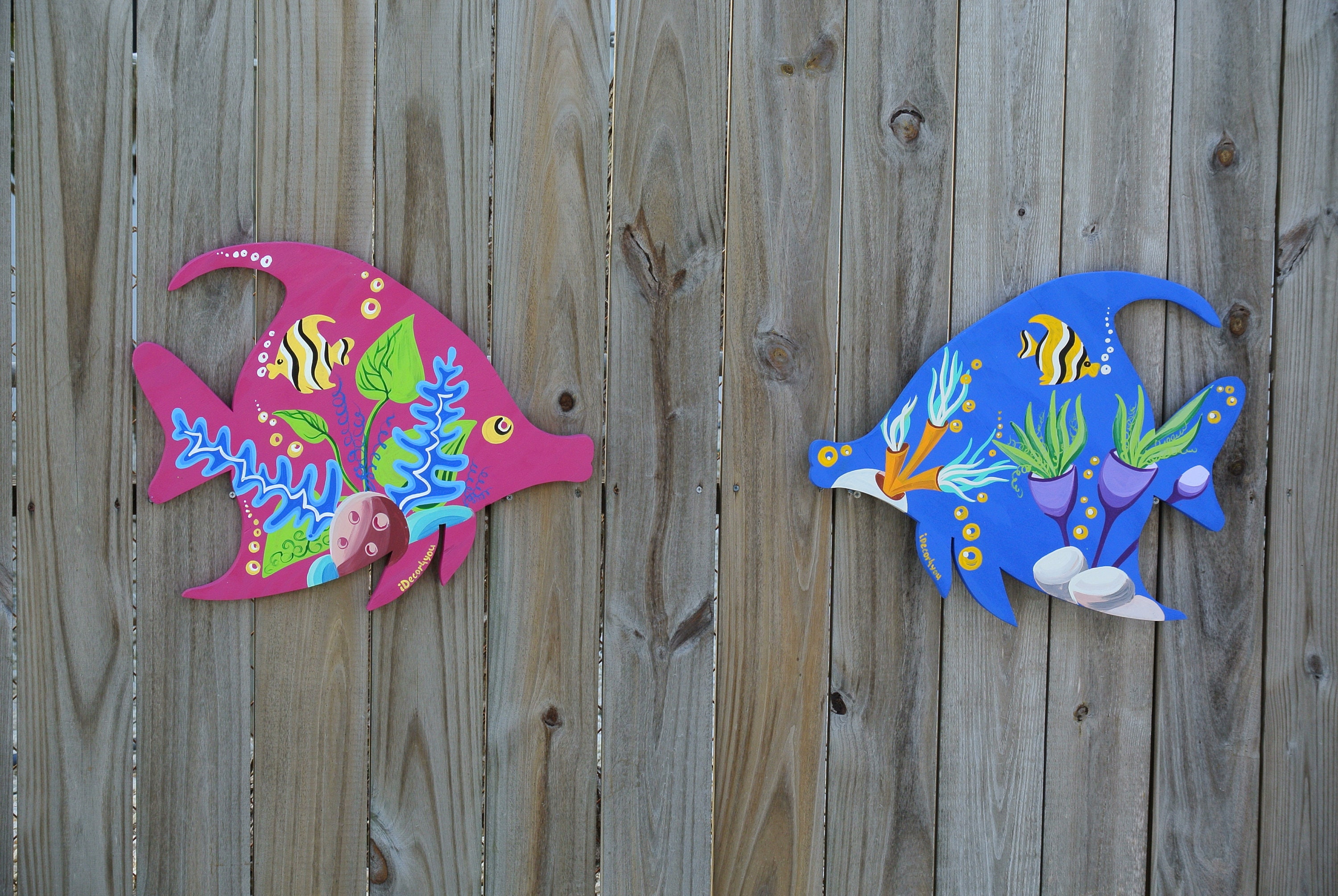 Tropical fish wall decor. Underwater wall art. Beach house Etsy