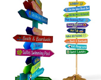 Directional Sign Personalized for Hotels & Resorts – Guide Your Guests in Style. Outdoor Wayfinding arrow boards, Custom direction arrows