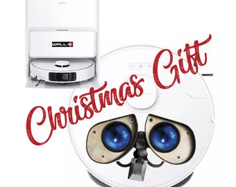 Mova Robot Vacuum Wall e sticker funny decal. Christmas gift idea washable sticker