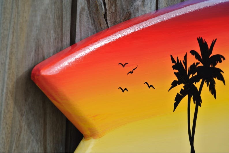 Pool Deck Decor Wood. Surfboard Wall Art With Family Name. Etsy