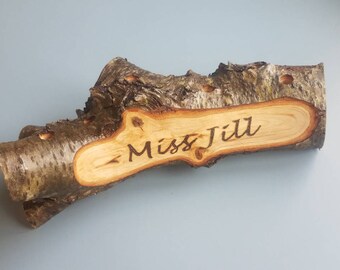 Rustic Desk Office Name Plate Or Sign 100 Custom And Etsy