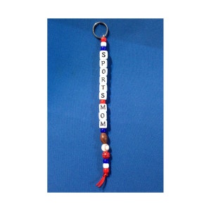Custom Keychain: Sports Mom School Spirit Team Spirit Sports Keychain Cheer Supporter