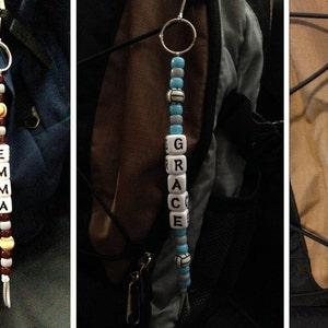 Custom Bag Backpack Identifier Your Name Team Keychain