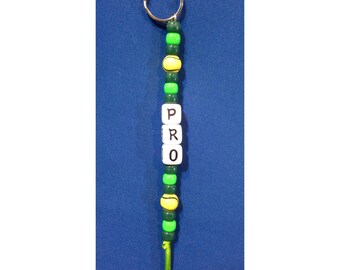 Custom Keychain: Tennis Pro