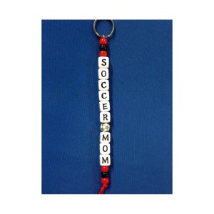 Custom Keychain: Soccer Mom School Spirit Team Spirit Sports Keychain Cheer Supporter image 1