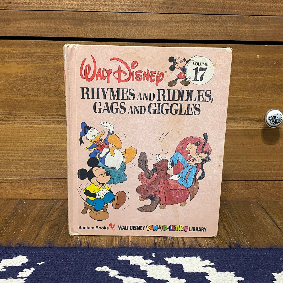 Vintage Walt Disney Rhymes and Riddles, Gags and Giggles Book 1983 316 ...