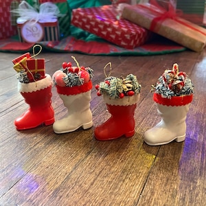 Plastic Santa Boots 