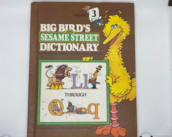 Big Birds Sesame Street Dictionary E - K Book Volume 2