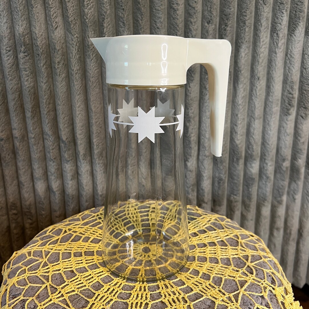 Anchor Hocking Atomic Sunburst Pitcher 690-FC7 - Etsy