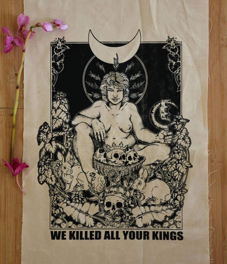 We Killed All Your Kings Patches Black or Linen image 3