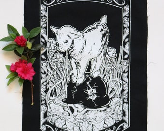 Green Antifa Goat Patch